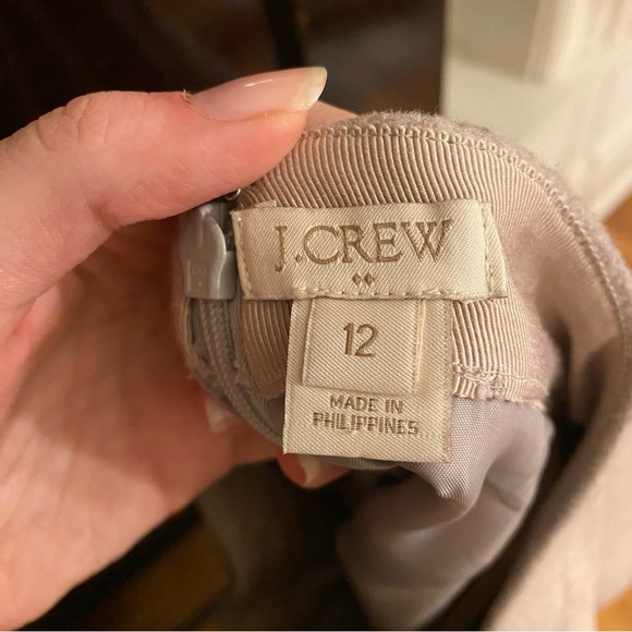 J. Crew Factory Tan Wool Mini Skirt - Picture 2 of 3